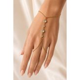 X-Lady Accessories Altın Renk Sıralı Yuvarlak Zirkon Çelik Şahmeran - 3911