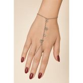 X-Lady Accessories Gümüş Renk Çizgili Pul Boncuklu Çelik Şahmeran - 3898