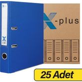X-Plus Extra Plastik Klasör Dar - Mavi x 25 Adet (Koli)