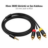Xbox 360E Görüntü Ve Ses Kablosu Kompozit Av Tv Bağlantı Rca Kablo Yedek Parça