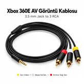Xbox 360E Uyumlu Kompozit Av Kablo 3.5Mm Jack To Rca Tv Görüntü Ve Ses Kablosu