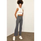 Xhan 2YXK8-46118-03 Kadın Gri Fitilli Eşofman Altı
