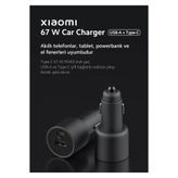 Xiaomi 67W Hyper Car Charger (USB-A + Type-C) Araç Çakmaklık Hızlı Şarj Aleti