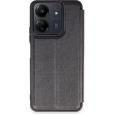 Xiaomi Redmi 13c Kılıf Flip Cover - Siyah