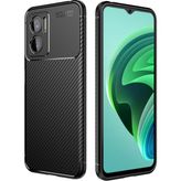 Xiaomi Redmi Note 11E Kılıf Karbon Silikon Case Kapak - Siyah - Redmi Note11E