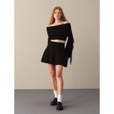 Xint Kadın Siyah Regular Fit Triko Etek - XS
