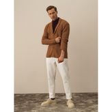 Xint Regular Fit Triko Yün Ceket - Camel - XL