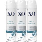 Xo Dry Effective 3x150 ml Women Deodorant