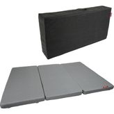 Xpermate Ultra Kalın Çift Kişilik Katlanır Sünger Yatak, Yer Yatağı, Katlanır Yer Minderi, Misafir Yatağı 120x180x14 Gri - 120 x 180 x 14 cm