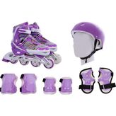 Xslide Inline Paten Set-Mor 38-41 - Çok Renkli
