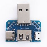 XY-USB4 Arduino - USB Dönüştürücü Terminal - Micro Usb - Type-C USB 3.1