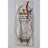 Yabalı 100 cm Çelik Misinalı 10 mm Örgü Şişi