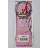 Yabalı 100 cm Çelik Misinalı 2.5 mm Örgü Şişi
