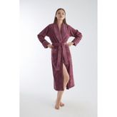 Yaka Fitilli Triga Bambu Cotton Bayan Bornozu