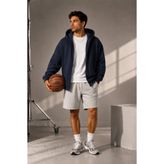 YAKAMEL Erkek Mevsimlik Kapşonlu Basic Oversize Hırka