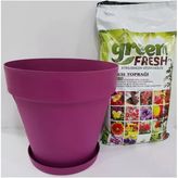 Yalı Saksı 10 Lt 28X26 Cm + Torf Toprak