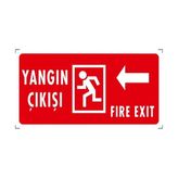 Yangın Çıkışı (Sol) - Ikaz Levhası - 1 Adet