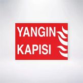 Yangın Kapısı Sticker 20X28 Cm