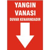 Yangın vanası, isg uyarı levhası