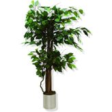 Yapay Ağaç Benjamin 100 Cm Metal Saksıda
