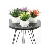 Yapay Çiçek Deposu Beton Saksıda Yapay Bitki 4lü Set Model 3