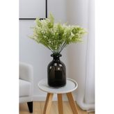 Yapay Çiçek Deposu Yapay Bitki 5 Dallı Liva Bitki Demeti 40 cm Yeşil-Krem