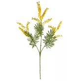 Yapay Çiçek Sarı Mimoza Uzun Dal 75Cm 3Dallı Minosa Yapay Bitki Vitrin