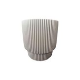 Yapay Çiçekçiniz Çift Kalı Çizgili Modern Saksı,Pudra