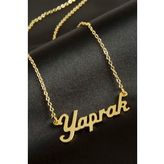 Yaprak isimli kolye (Kişiye Özel)