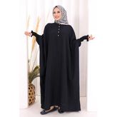 Yarasakollu Elbise 6077 Lacivert
