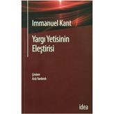 YARGI YETISININ ELEŞTİRİSİ - IMMANUEL KANT
