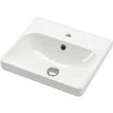 Yarı Gömme Lavabo, Beyaz, 50X44 cm