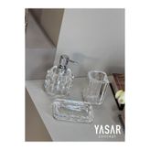 YASAR CONCEPT Clarion Akrilik Banyo Seti Şeffaf 3 Parça