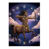 Yay Burcu Ve Centaur Dekoratif ahşap Tablo
