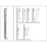 Yaylı Panel Radyatör Konsol Ayağı 50Cm Montaj Askısı