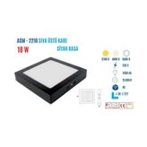 Ycl ASM-2218B 18W Sıva Üstü Kare Led Panel Beyaz