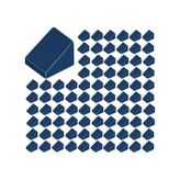 Yedek Parçalar: Slope: 100 Adet 1x1x2/3 Lacivert - Dark Blue 54200