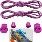 Yefer Store YeferStore Akıllı Bağcık, Pratik Lastikli Ayakkabı Bağcığı, Spor, Çocuk, Klasik ve Bot Bağcığı, 1 Çift - Mor