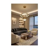 Yeni Aydınlatma Drone Tek Top Gold LED Avize