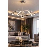 Yeni Aydınlatma Helezon Tek Top Krom LED Avize