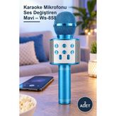Yenilig 2 Adet Karaoke Mikrofonu Ses Değiştiren Mavi – WS-858