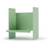 Yeşil Metal Duvar Rafı - Masa Üstü Kitaplık Ve Çok Amaçlı Ofis Düzenleyici 21X30 Cm