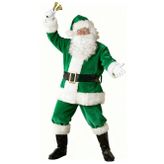 Yeşil Noel Baba Kostümü Yetişkin