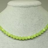Yeşil Oniks Taşı Kolye 6mm (Klipsli)