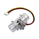 YF-S201C G1/2 1-30L/dk 5-15V Şeffaf Su Akış Sensörü