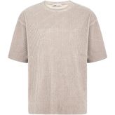 Yıkamalı Ottoman Basic Oversize Tişört Taş - XL