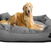 Yıkanabilir Ultra Soft Köpek Yatağı Large (Büyük Irklar İçin) (Gri)