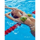 Yılan Derisi Desenli Bikini Üstü