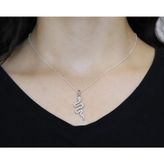 Yılan Model Zirkon Taşlı Gümüş Kolye