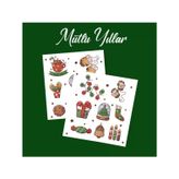 Yılbaşı - Merry Christmas - Temalı Sticker Set -16 Parça- 2